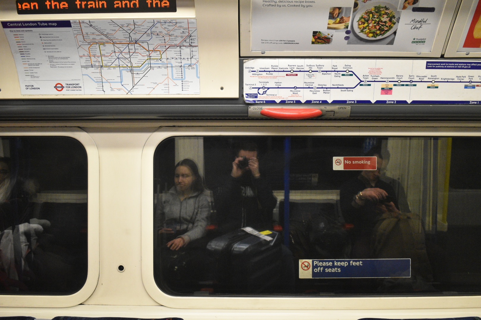 London Underground selfie